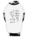 TooLoud Let That Shit Go Cat Yoga Dog Shirt-Dog Shirt-TooLoud-White-with-Black-Small-Davson Sales