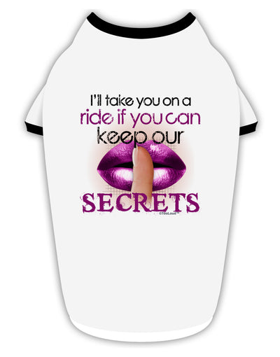 If You Can Keep Our Secrets Stylish Cotton Dog Shirt-Dog Shirt-TooLoud-White-with-Black-Small-Davson Sales