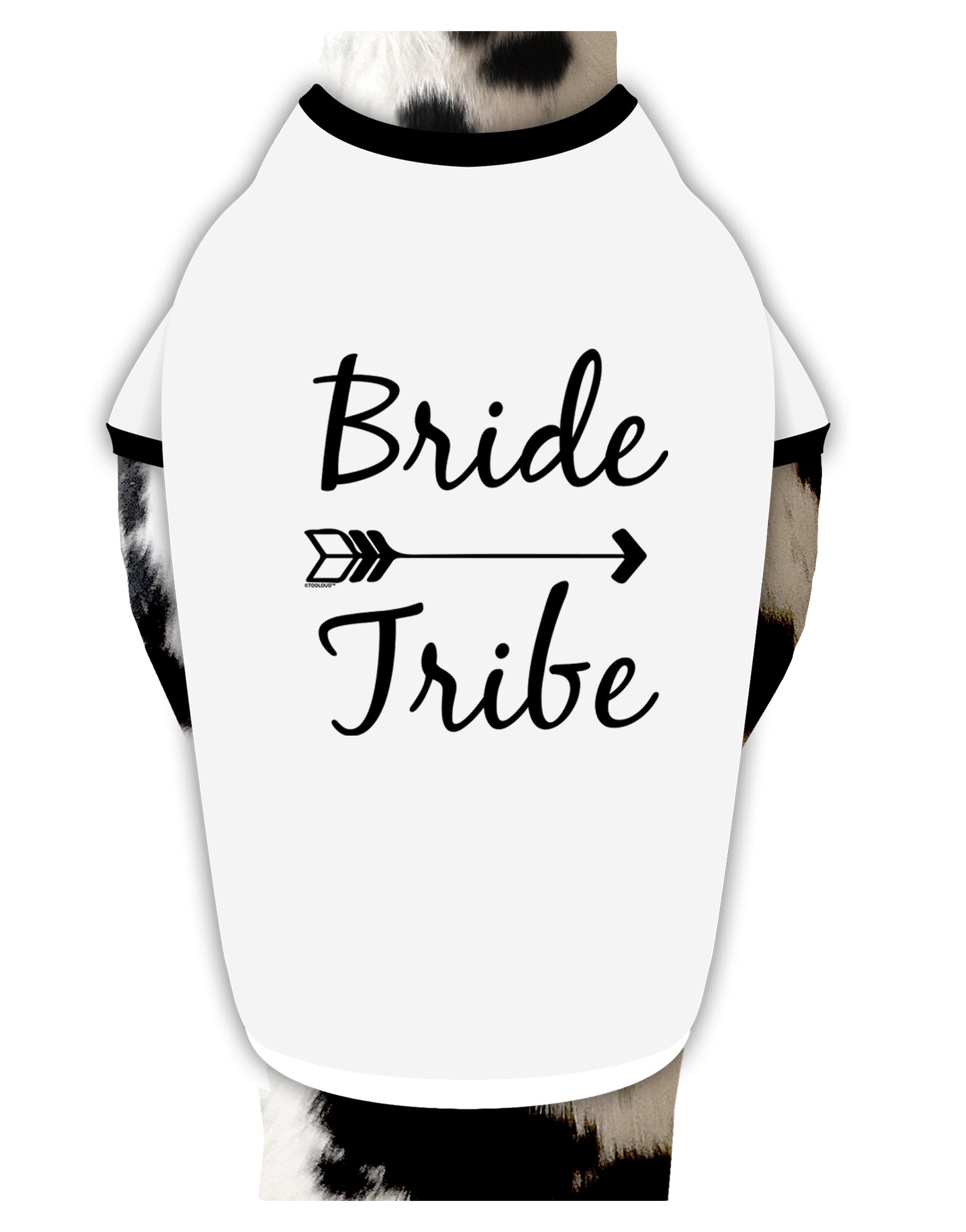 TooLoud Bride Tribe Dog Shirt-Dog Shirt-TooLoud-White-with-Black-Small-Davson Sales