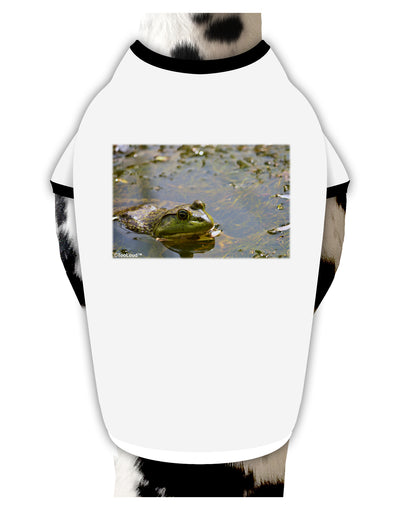 Bullfrog In Water Dog Shirt by TooLoud-Dog Shirt-TooLoud-White-with-Black-Small-Davson Sales