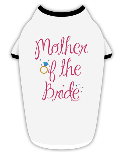 Mother of the Bride - Diamond - Color Stylish Cotton Dog Shirt-Dog Shirt-TooLoud-White-with-Black-Small-Davson Sales