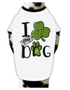 TooLoud I Shamrock my Dog Dog Shirt-Dog Shirt-TooLoud-White-with-Black-Small-Davson Sales