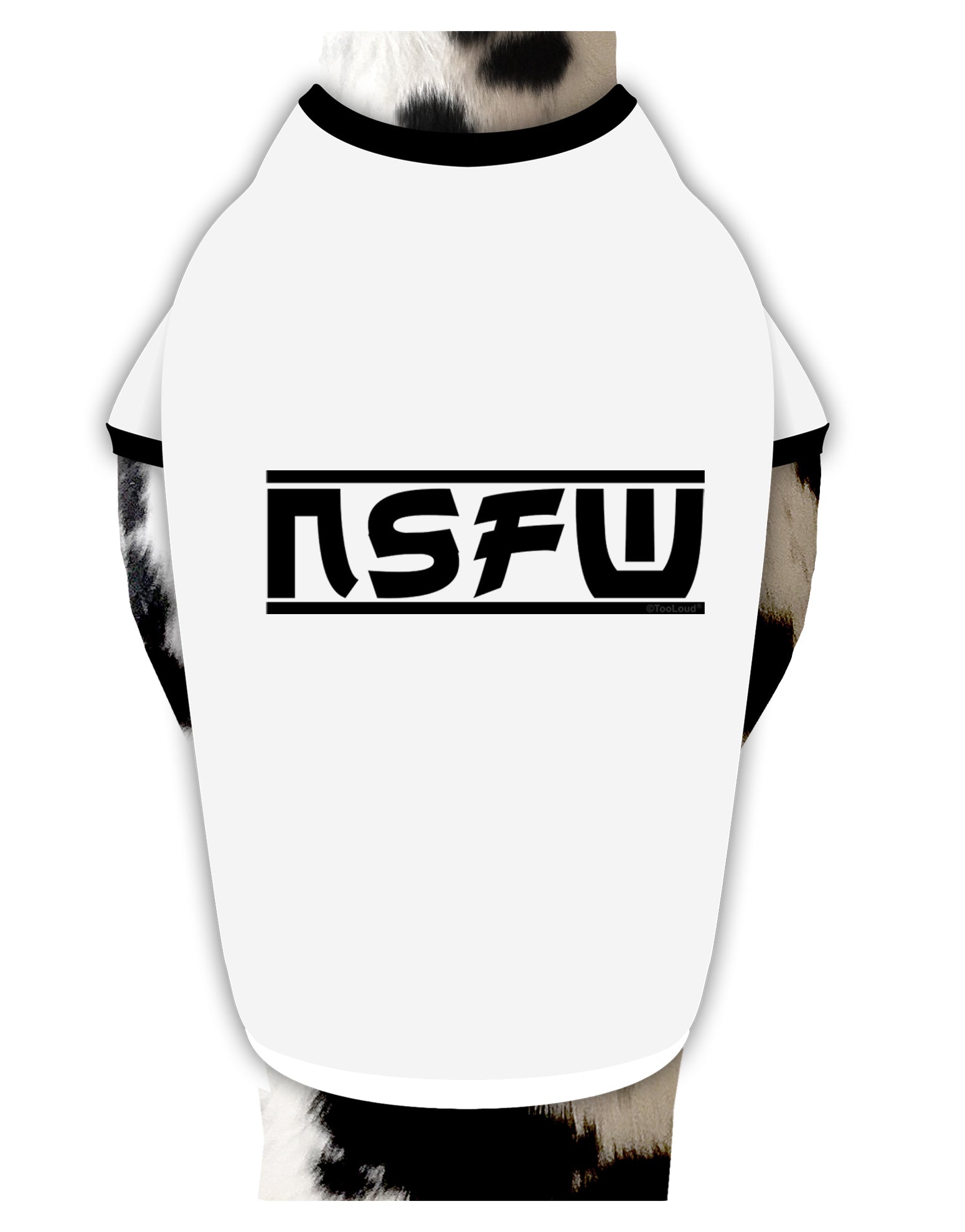 NSFW Not Safe For Work Dog Shirt by TooLoud-Dog Shirt-TooLoud-White-with-Black-Small-Davson Sales