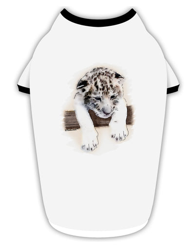 Leopard Cub Stylish Cotton Dog Shirt-Dog Shirt-TooLoud-White-with-Black-Small-Davson Sales