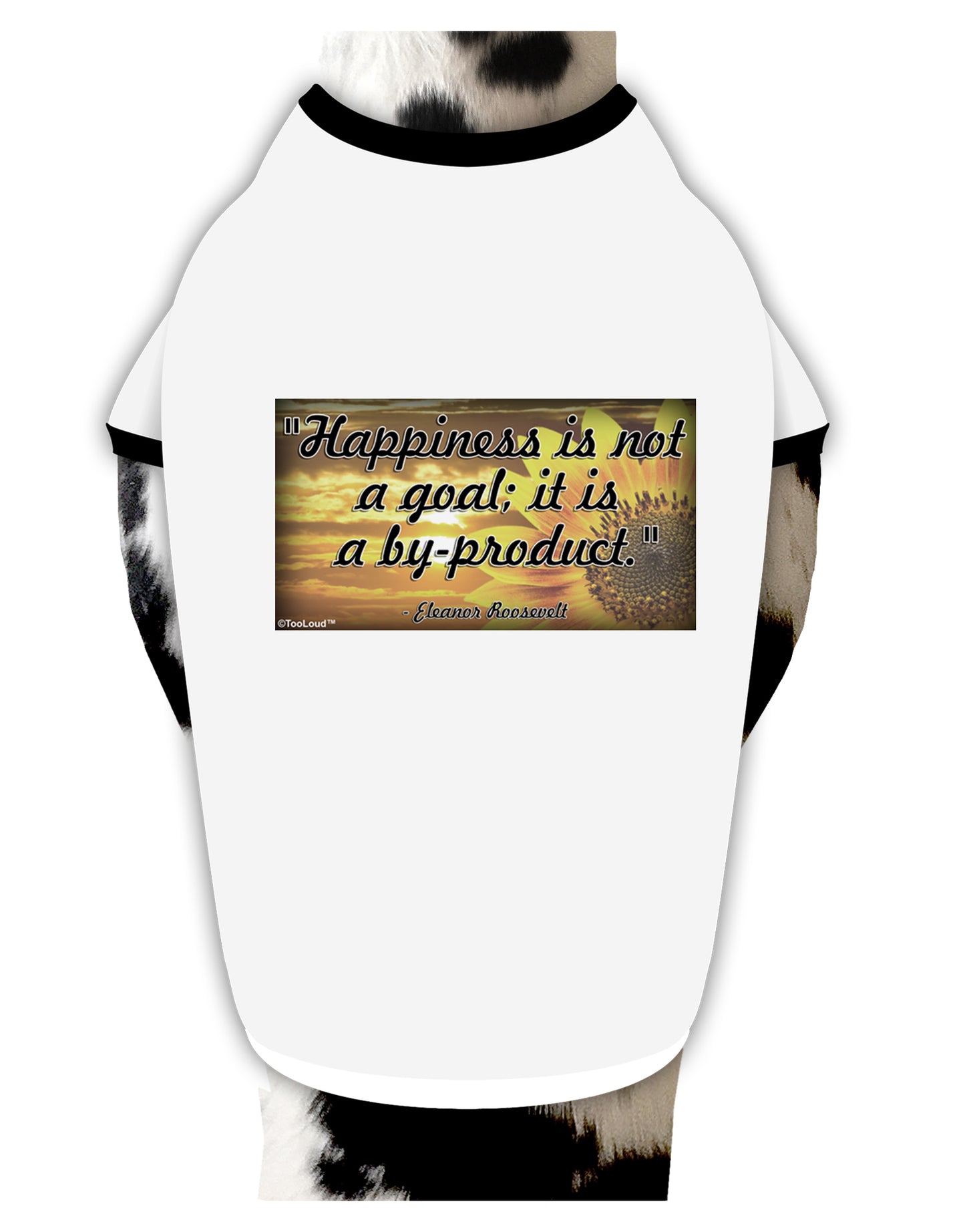 Happiness Is Not A Goal Dog Shirt by TooLoud-Dog Shirt-TooLoud-White-with-Black-Small-Davson Sales