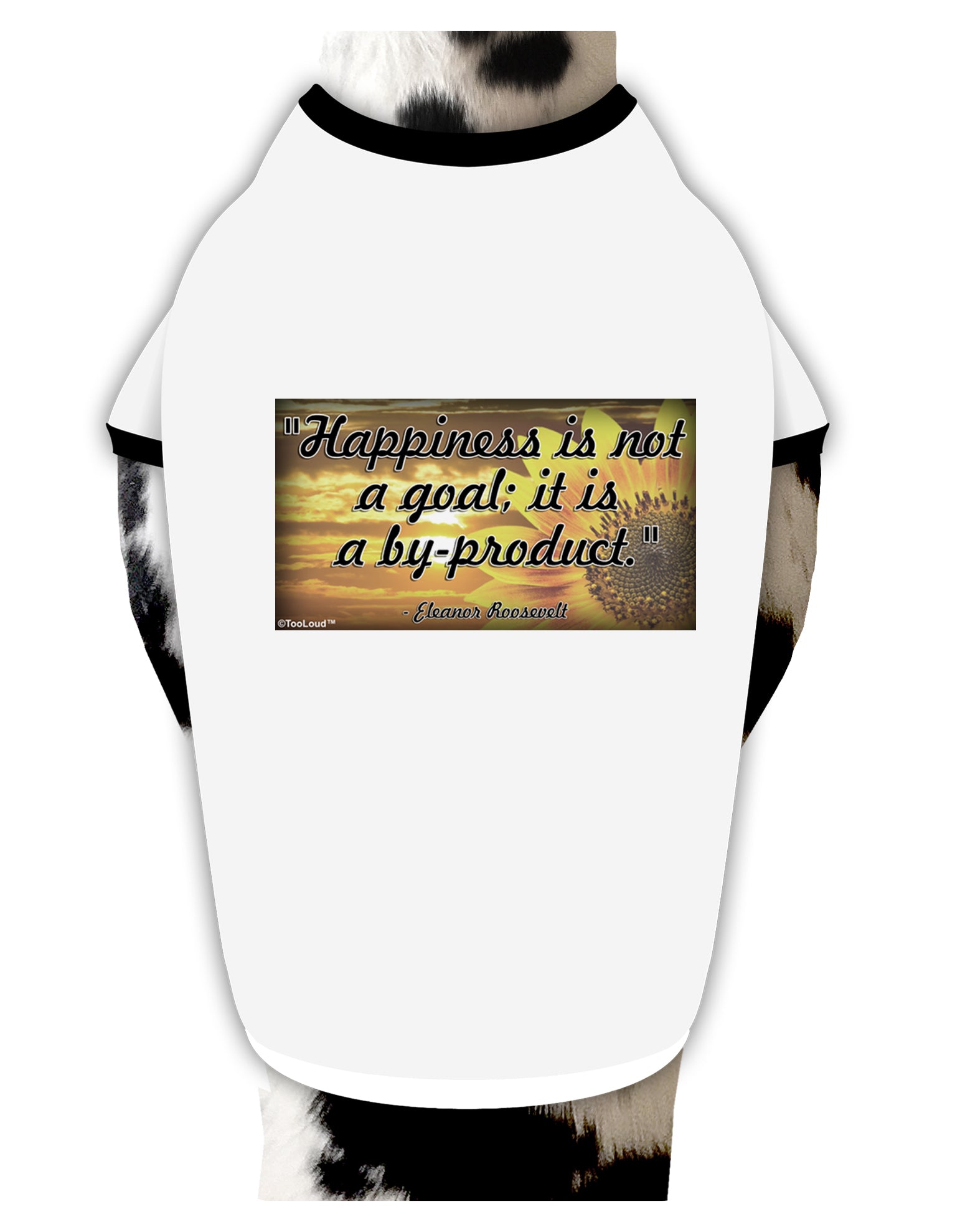 Happiness Is Not A Goal Dog Shirt by TooLoud-Dog Shirt-TooLoud-White-with-Black-Small-Davson Sales