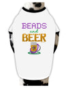 Beads And Beer Stylish Cotton Dog Shirt-Dog Shirt-TooLoud-White-with-Black-Small-Davson Sales