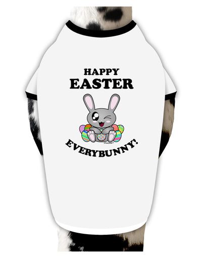 Happy Easter Everybunny Dog Shirt-Dog Shirt-TooLoud-White-with-Black-Small-Davson Sales