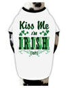 Kiss Me I'm Irish-ish Dog Shirt-Dog Shirt-TooLoud-White-with-Black-Small-Davson Sales