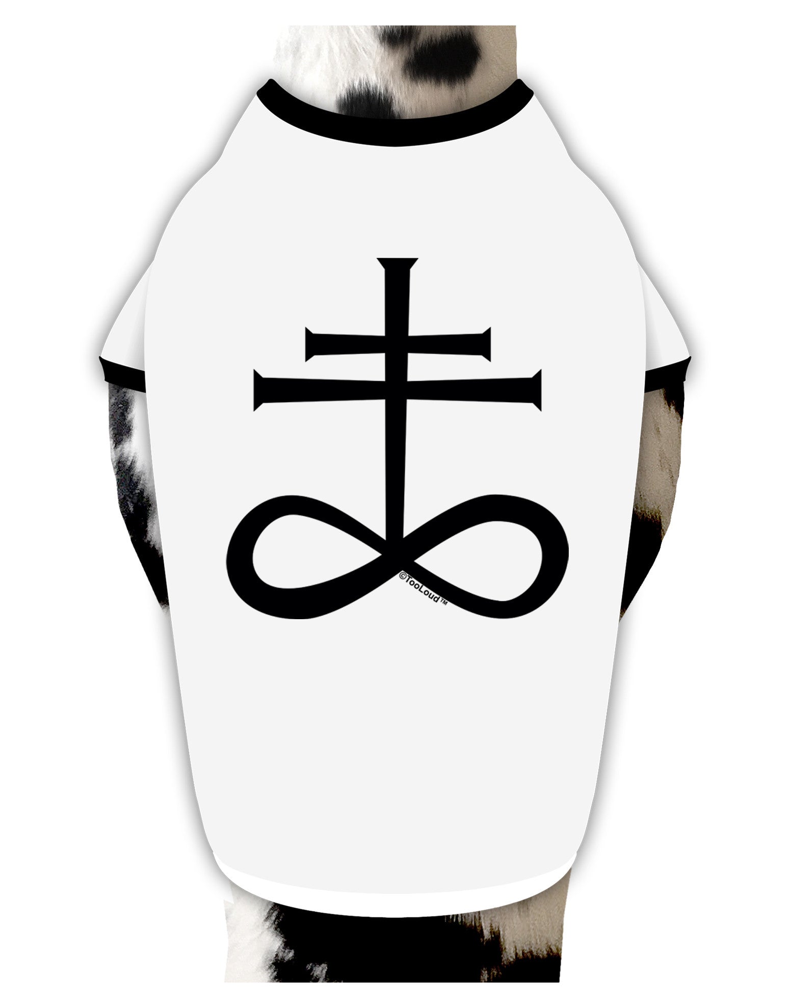 Sulphur Cross Dog Shirt-Dog Shirt-TooLoud-White-with-Black-Small-Davson Sales