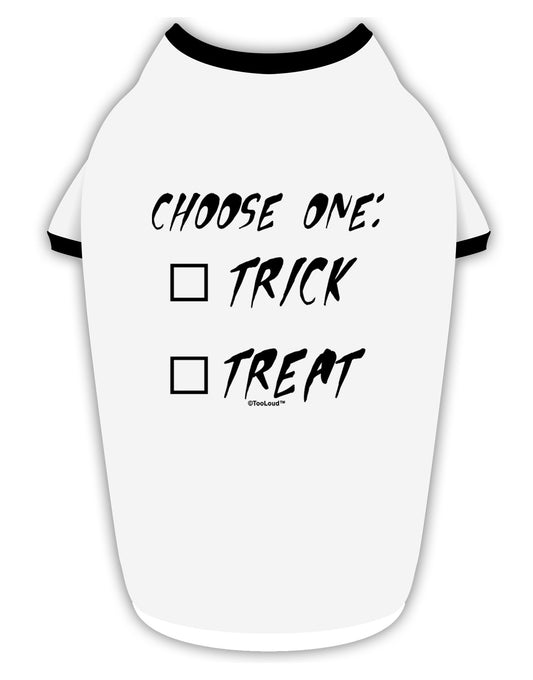 Choose One Unchecked Stylish Cotton Dog Shirt-Dog Shirt-TooLoud-White-with-Black-Small-Davson Sales