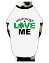 Irish Boys Love Me Dog Shirt-Dog Shirt-TooLoud-White-with-Black-Small-Davson Sales