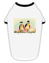 Magellanic Penguin Text Stylish Cotton Dog Shirt-Dog Shirt-TooLoud-White-with-Black-Small-Davson Sales