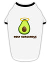 Holy Guacamole Design Stylish Cotton Dog Shirt by TooLoud-Dog Shirt-TooLoud-White-with-Black-Small-Davson Sales