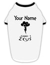 Personalized Cabin 1 Zeus Stylish Cotton Dog Shirt by-Dog Shirt-TooLoud-White-with-Black-Small-Davson Sales