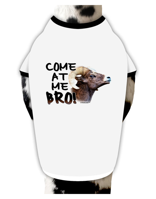Come At Me Bro Big Horn Dog Shirt-Dog Shirt-TooLoud-White-with-Black-Small-Davson Sales