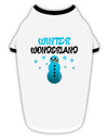 Winter Wonderland Snowman Stylish Cotton Dog Shirt-Dog Shirt-TooLoud-White-with-Black-Small-Davson Sales