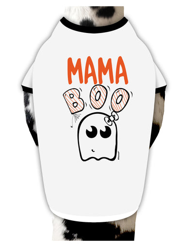 TooLoud Mama Boo Ghostie Dog Shirt-Dog Shirt-TooLoud-White-with-Black-Small-Davson Sales
