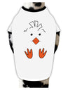 TooLoud Cute Easter Chick Face Dog Shirt-Dog Shirt-TooLoud-White-with-Black-Small-Davson Sales