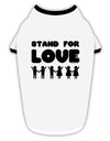 Stand For Love Stylish Cotton Dog Shirt-Dog Shirt-TooLoud-White-with-Black-Small-Davson Sales