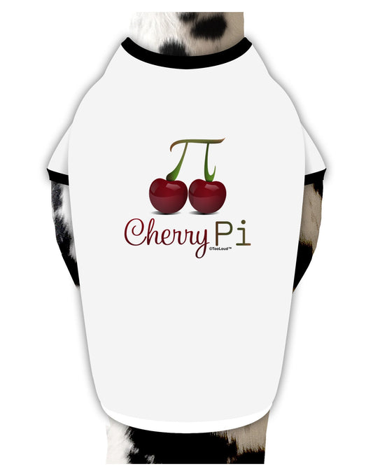 Cherry Pi Dog Shirt-Dog Shirt-TooLoud-White-with-Black-XL-Davson Sales