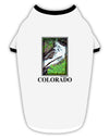 Colorado White River Text Stylish Cotton Dog Shirt-Dog Shirt-TooLoud-White-with-Black-Small-Davson Sales