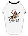 Gemini Illustration Color Stylish Cotton Dog Shirt-Dog Shirt-TooLoud-White-with-Black-Small-Davson Sales