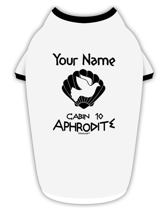 Personalized Cabin 10 Aphrodite Stylish Cotton Dog Shirt-Dog Shirt-TooLoud-White-with-Black-Small-Davson Sales