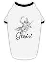 Gemini Constellation Stylish Cotton Dog Shirt-Dog Shirt-TooLoud-White-with-Black-Small-Davson Sales