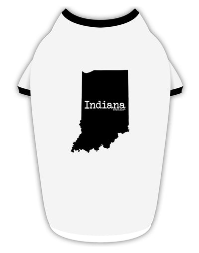 Indiana - United States Shape Stylish Cotton Dog Shirt-Dog Shirt-TooLoud-White-with-Black-Small-Davson Sales