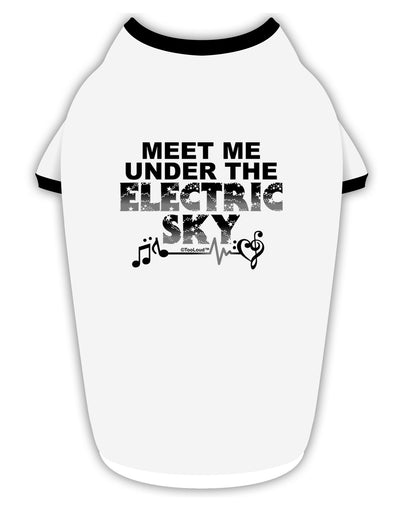 Electric Sky BnW Stylish Cotton Dog Shirt-Dog Shirt-TooLoud-White-with-Black-Small-Davson Sales