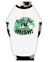 I'm Pretending To Be Irish Dog Shirt-Dog Shirt-TooLoud-White-with-Black-Small-Davson Sales