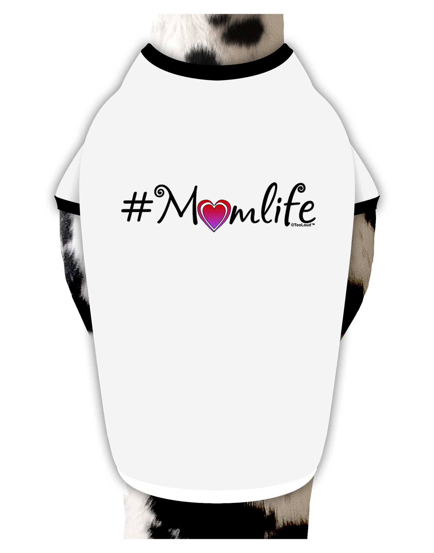 Hashtag Momlife Dog Shirt by TooLoud-Dog Shirt-TooLoud-White-with-Black-Small-Davson Sales