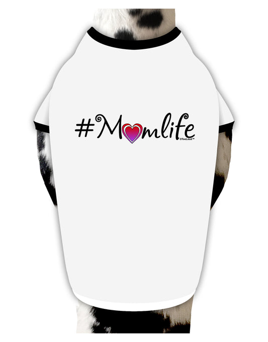 Hashtag Momlife Dog Shirt by TooLoud-Dog Shirt-TooLoud-White-with-Black-Small-Davson Sales