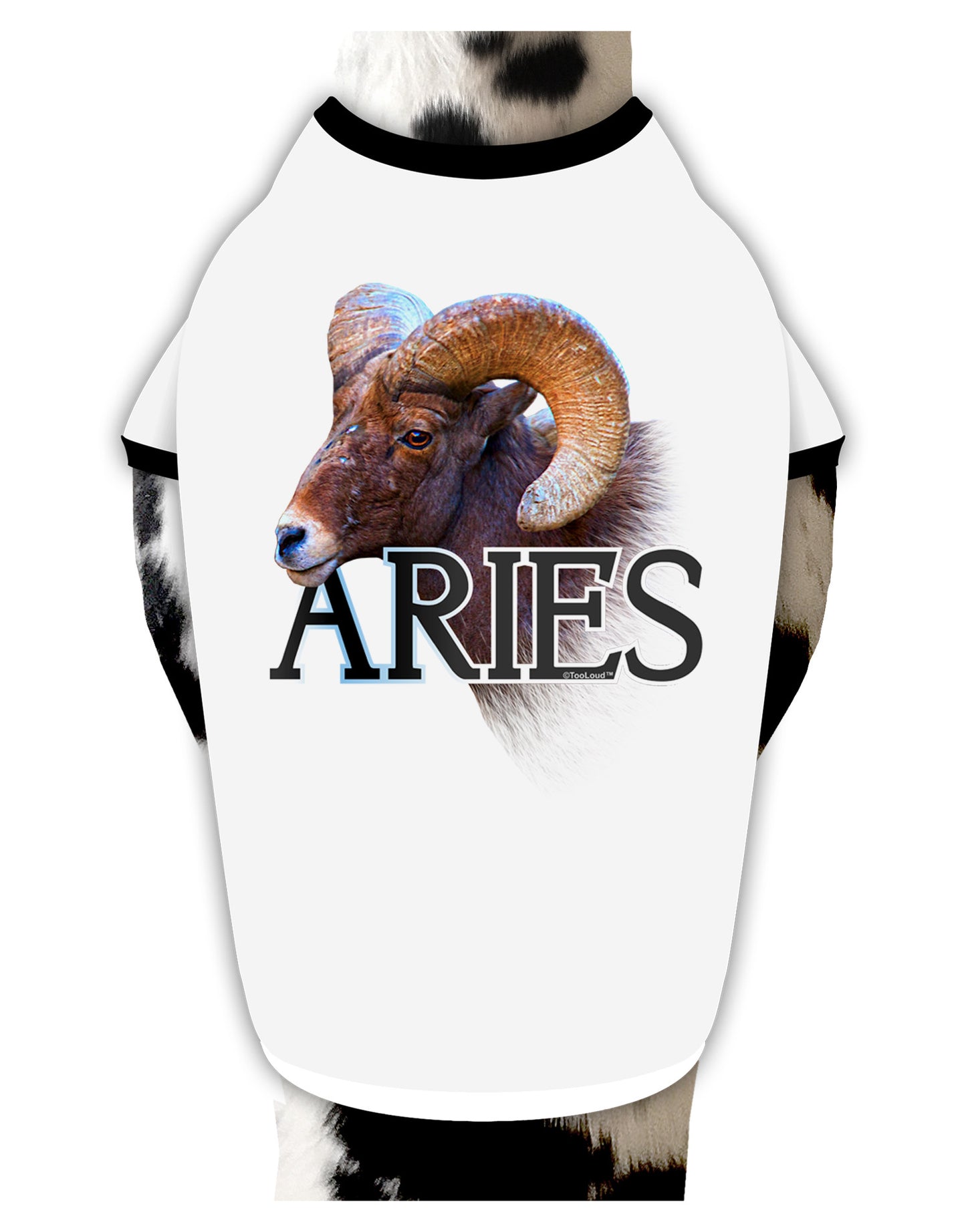 Majestic Aries Picture Dog Shirt-Dog Shirt-TooLoud-White-with-Black-Small-Davson Sales