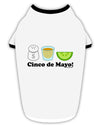 Cinco de Mayo Design - Salt Tequila Lime Stylish Cotton Dog Shirt by TooLoud-Dog Shirt-TooLoud-White-with-Black-Small-Davson Sales