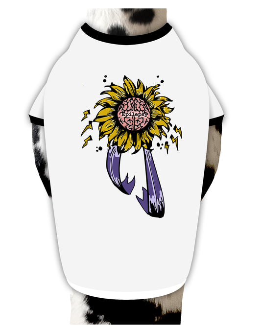 TooLoud Epilepsy Awareness Dog Shirt-Dog Shirt-TooLoud-White-with-Black-Small-Davson Sales