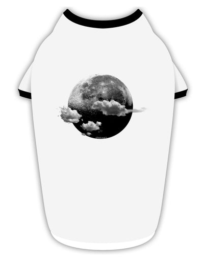 Moon Dream Earth Stylish Cotton Dog Shirt-Dog Shirt-TooLoud-White-with-Black-Small-Davson Sales