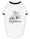 Sagittarius Illustration Stylish Cotton Dog Shirt-Dog Shirt-TooLoud-White-with-Black-Small-Davson Sales