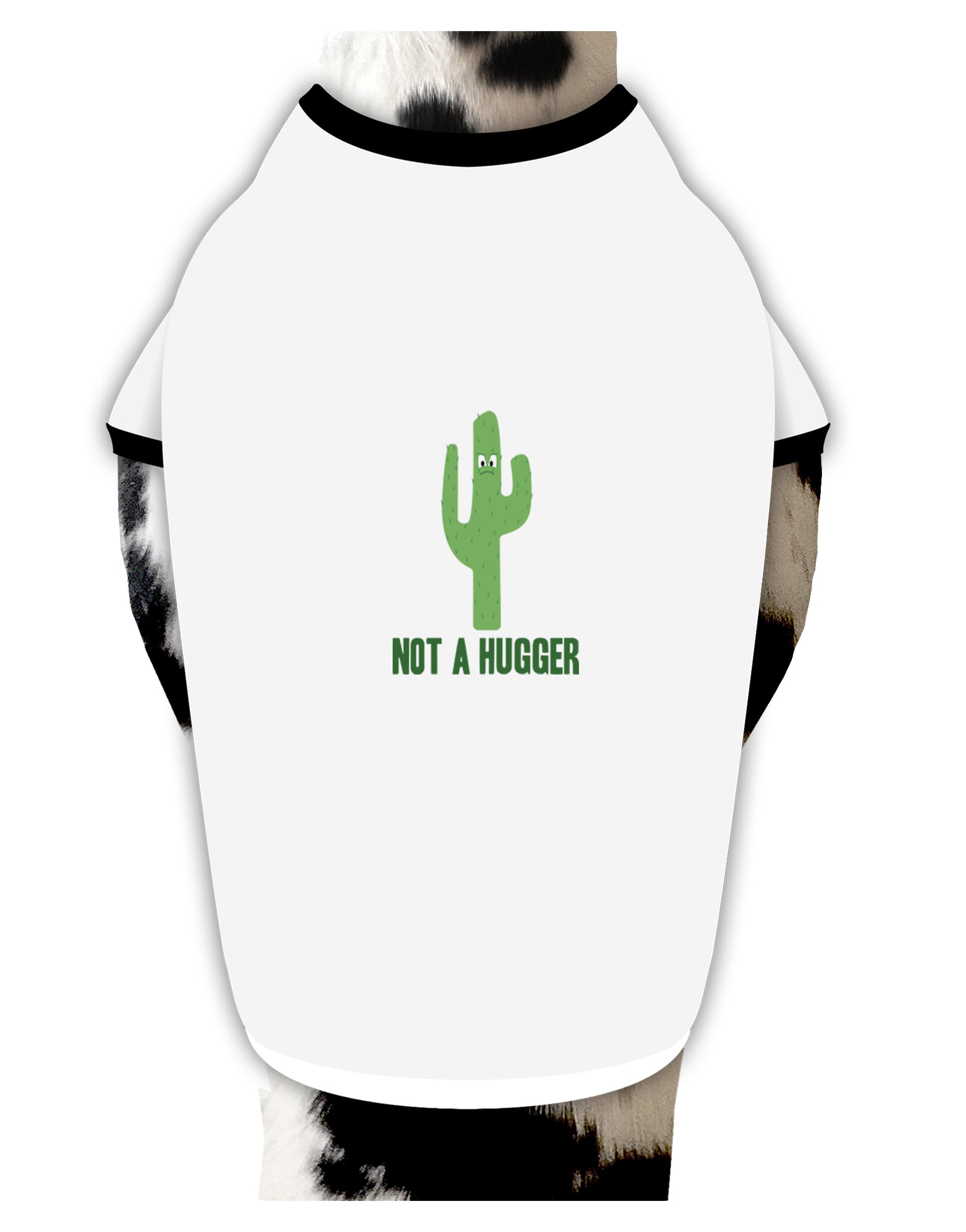 TooLoud Not a Hugger Dog Shirt-Dog Shirt-TooLoud-White-with-Black-Small-Davson Sales