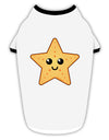 Cute Starfish Stylish Cotton Dog Shirt by TooLoud-Dog Shirt-TooLoud-White-with-Black-Small-Davson Sales