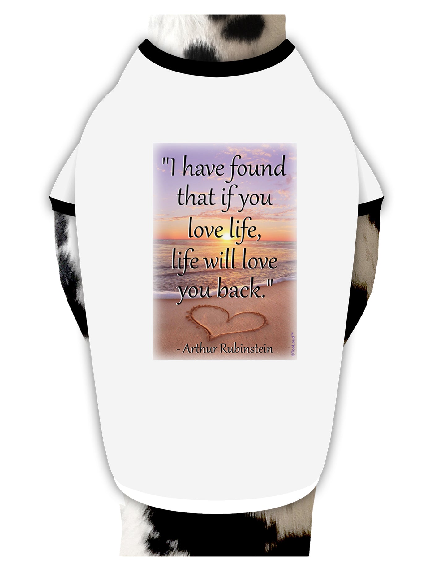 Life Will Love You Back Dog Shirt by TooLoud-Dog Shirt-TooLoud-White-with-Black-Small-Davson Sales