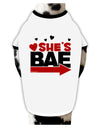 She's BAE - Right Arrow Stylish Cotton Dog Shirt-Dog Shirt-TooLoud-White-with-Black-Small-Davson Sales