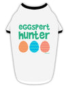 Eggspert Hunter - Easter - Green Stylish Cotton Dog Shirt by TooLoud-Dog Shirt-TooLoud-White-with-Black-Small-Davson Sales