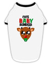 Cute Baby Reindeer Matching Deer Stylish Cotton Dog Shirt-Dog Shirt-TooLoud-White-with-Black-Small-Davson Sales