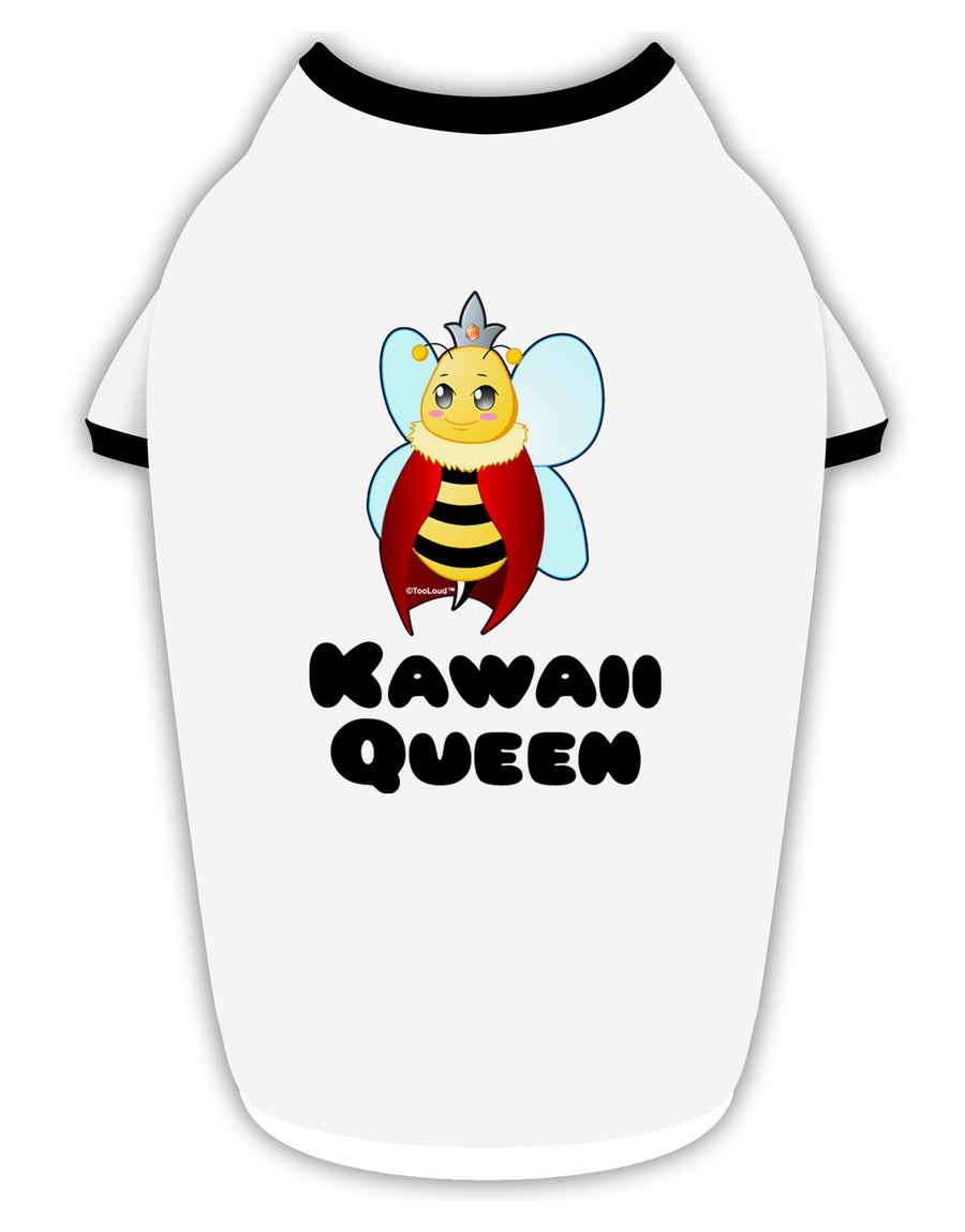 Kawaii Queen Queen Bee Stylish Cotton Dog Shirt-Dog Shirt-TooLoud-White-with-Black-Small-Davson Sales