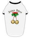 Jingle Bells Stylish Cotton Dog Shirt by TooLoud-Dog Shirt-TooLoud-White-with-Black-Small-Davson Sales