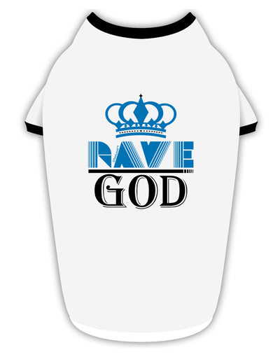 Rave God Stylish Cotton Dog Shirt-Dog Shirt-TooLoud-White-with-Black-Small-Davson Sales