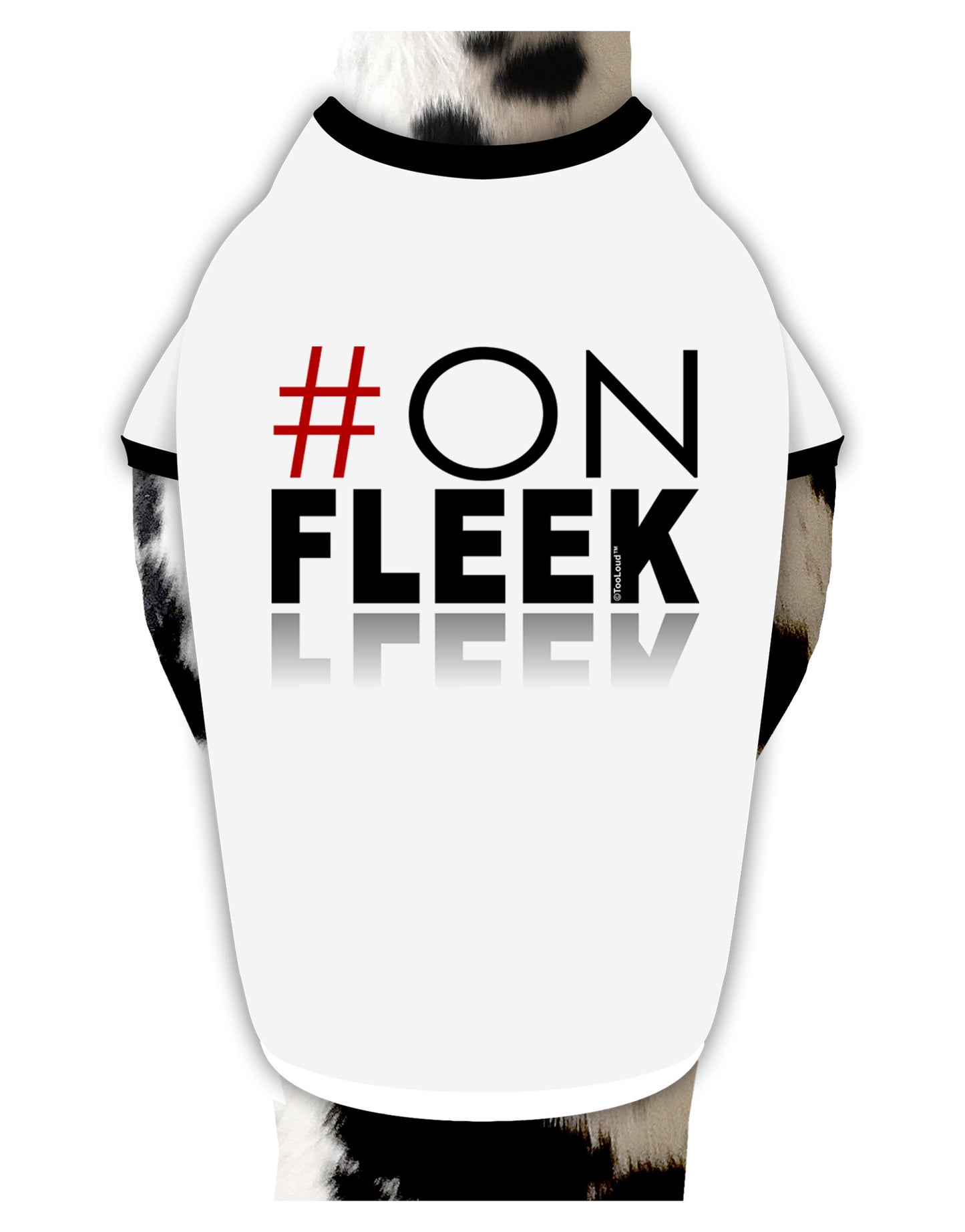 Hashtag On Fleek Dog Shirt-Dog Shirt-TooLoud-White-with-Black-Small-Davson Sales