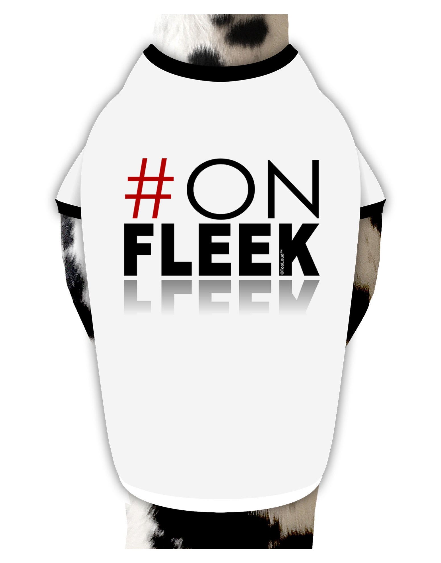 Hashtag On Fleek Dog Shirt-Dog Shirt-TooLoud-White-with-Black-Small-Davson Sales
